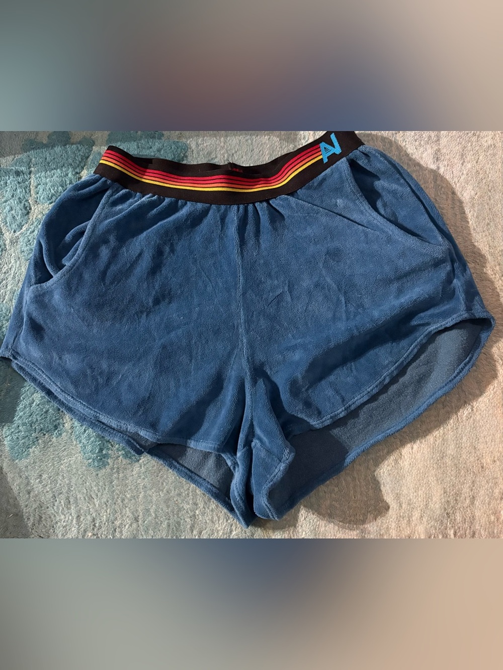 Aviator Nation Logo Stripe Lounger Shorts